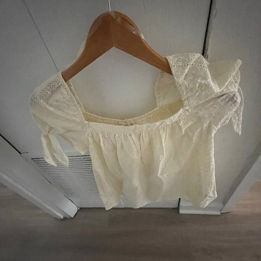 Eyelet lace top